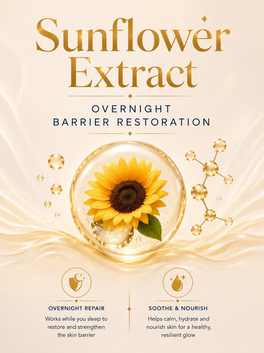 Sunflower Extract — Overnight Barrier Restoration